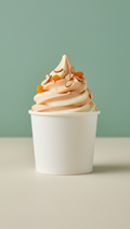Yogur helado con damasco y almendra cup