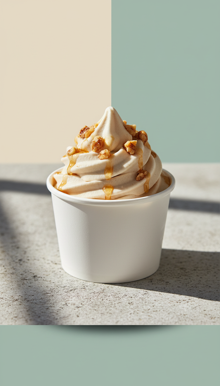 Yogur helado con miel e higos cup