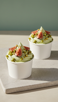 Yogur helado con higos y pistacho cup